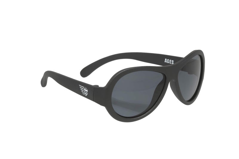Babiators Childrenâ€™s Aviator UV Protection Sunglasses (Ages 3-5Y Original, Jet Black) - Image 3